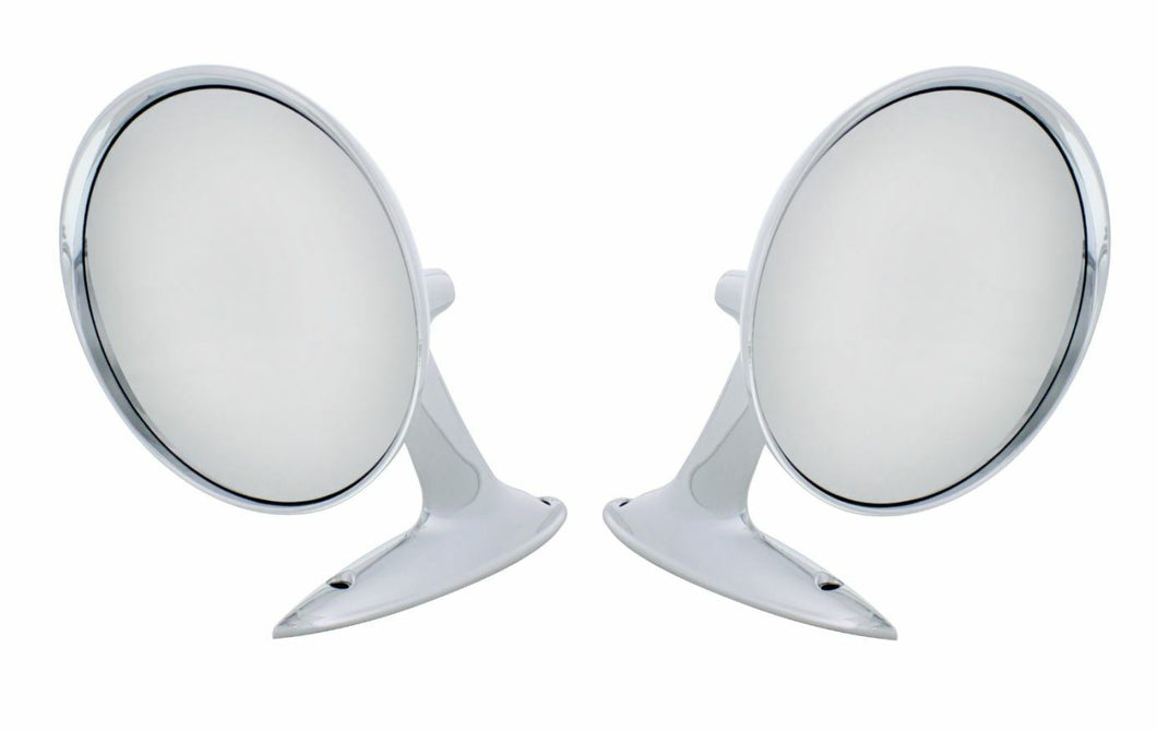 United Pacific Exterior Chrome Mirror Set 1953-1954 Chevy Bel Air 150 210 Models