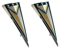 Load image into Gallery viewer, Rear Quarter Panel Arrow Emblem Set For 1961 Pontiac Tempest and LeMans USA Made
