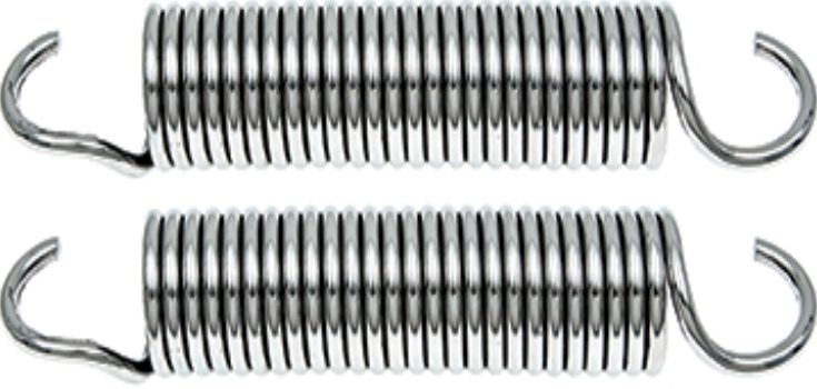 OER Polished Stainless Steel Hood Spring Set 1960-1966 Chevy and GMC Trucks