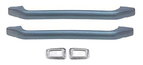 OER Deluxe Interior Grab Handle and Bezel Set 1968-1969 Chevy Camaro (Medium Blue)