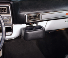 Load image into Gallery viewer, Black Ashtray Plug and Chug Drink Cup Holder 1973-1987 Chevy &amp; GMC Pickup Trucks
