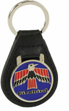 Load image into Gallery viewer, Leather Keychain Ring With Wings Down Bird 1967-1969 Firebird and Trans AM
