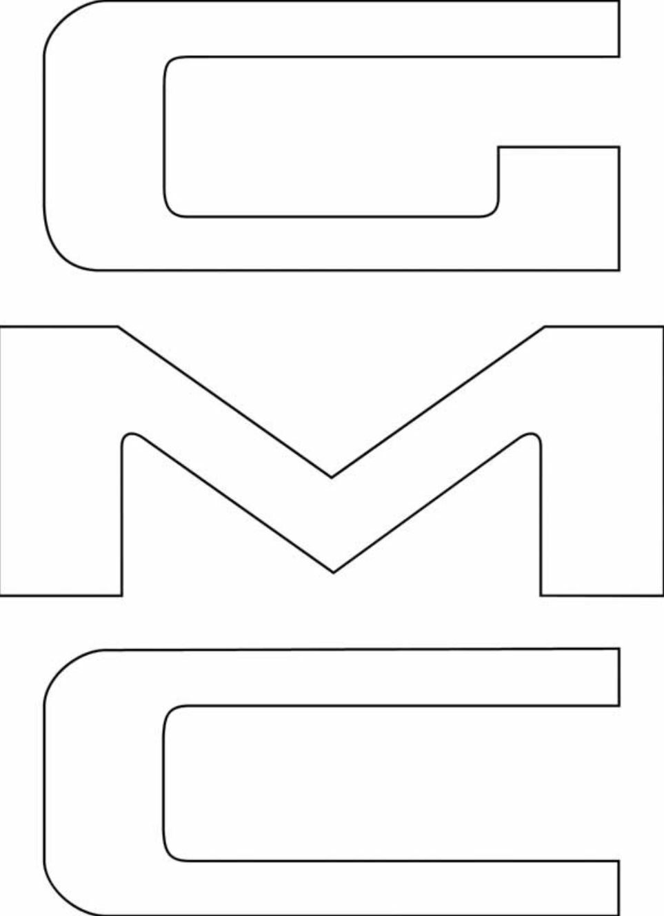 OER White Tailgate Letter Decal Set 1967-1987 GMC Stepside PIckup Truck