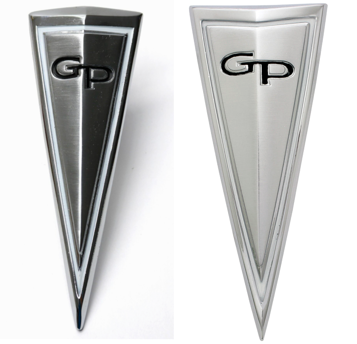 Trunk and Hood Arrowhead Emblem Set For 1963 Pontiac Grand Prix Made in the USA