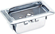 Load image into Gallery viewer, OER Chrome Ribbed Lid Rear Ashtray Assembly For 1967-1976 Camaro Firebird Impala
