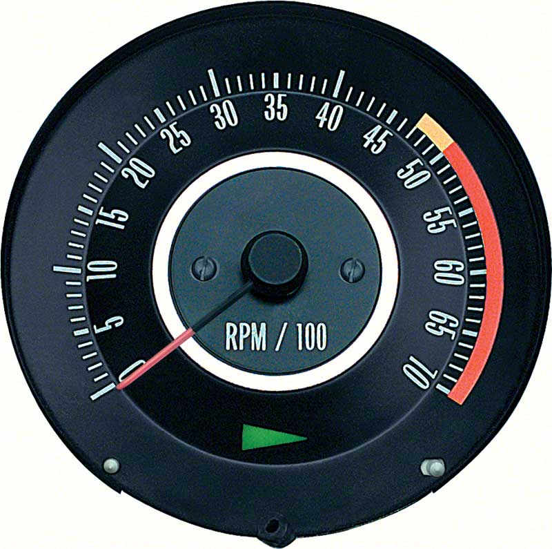 OER 6468909 1967 Chevroletr Camaro 327 Tachometer with 5000 Red Line