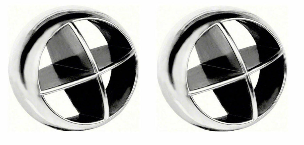 OER 9798556-2 Chrome Dash Vent Ball Set 1969 Pontiac Firebird and Trans Am