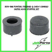 Load image into Gallery viewer, OER Outer Rear Hood Stopper Set For 1970-1981 Firebird Trans AM and Camaro
