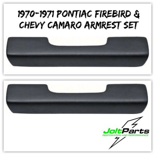 OER Black Arm Rest Pad Set 1971 Pontiac Firebird and 1970-1971 Chevy Camaro