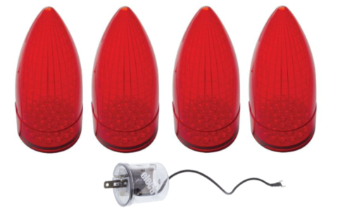 United Pacific Red LED Tail Light 1959 Cadillac DeVille Eldorado Fleetwood